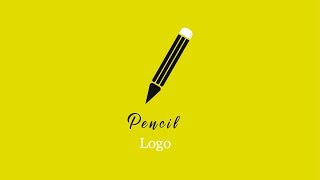 How to make a Pencil Logo Design in Adobe illustrator cc 2019 - Tutorial -
