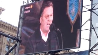 Геннадий Балашов на сцене Майдана 2014