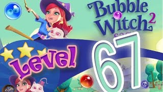 How to beat Bubble Witch Saga 2 Level 67 - 2 Stars - No Boosters - 22,665pts