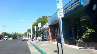 Города США: типичные американские провинции. Santa Clara из окна машины