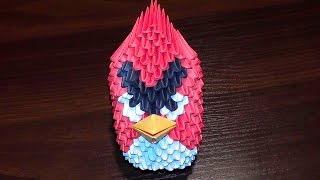 Модульное оригами злые птички (энгри бердс) пошаговое изготовление (мастер класс)