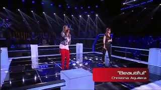 Mariana Bandhold VS Filipa Henriques - "Beautiful" - Batalha - The Voice Portugal - S2