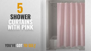 Top 10 Shower Curtains With Pink [2018]: InterDesign Mildew-Free Water-Repellent Fabric Shower