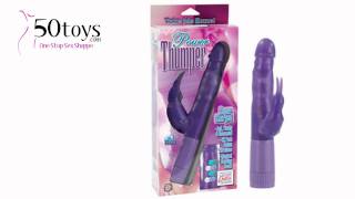 California Exotics Power Thumper Rabbit G-Spot Vibrator AB653 - 50toys.com