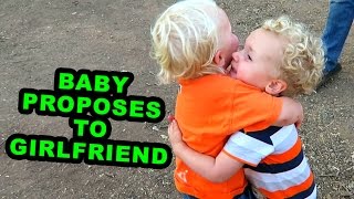 Baby Proposes to His Girlfriend