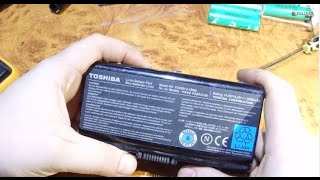 Разборка Toshiba PA3591U- 1BRS как разобрать как восстановить АКБ от ноутбука