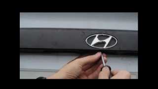 как открыть без ключей Hyundai accent.