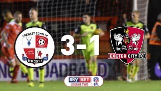 Crawley Town 3 Exeter City 1 (21/11/17) EFL League 2 Highlights