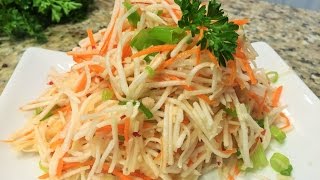 ВИТАМИННЫЙ САЛАТ из редьки, яблок и моркови!