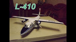 Сборка бумажной модели самолёта Турболёт L-410