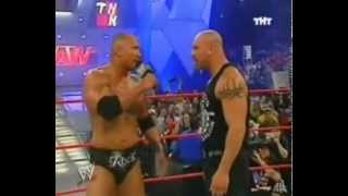 WWE / Голдберг - Рок / RAW 2003/04/07 [Фоменко]