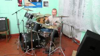 ВВ - Вопли Водоплясова - Були на селі -  Drum Cover  -  drummer Daniel Varfolomeyev 10 years