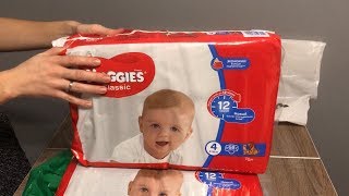 Распаковка Подгузники Huggies Classic 4 из Rozetka