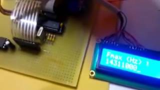 HF sweep generator with AD9850 Atmega8 BASCOM AVR