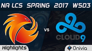 P1 vs C9 Highlights Game 2 NA LCS Spring 2017 W5D3 Phoenix1 vs Cloud9