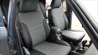 Чехлы из экокожи на Kia Sportage I 2000 2004 Установка
