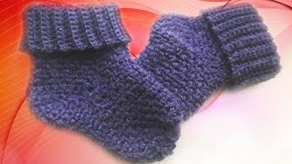 вязание крючком. Носки крючком. вязаные носки крючком. как связать носки крючком