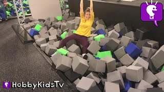 Indoor TRAMPOLINE PLAY PARK Foam Pits with HobbyKids