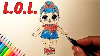 Как Нарисовать L.O.L. КУКЛУ, Рисунки для Детей и Начинающих #drawings