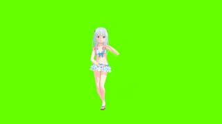 MMD Gokuraku Jodo - Eromanga Sensei Sagiri Izumi Dance - 60FPS (Choma Key)