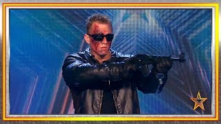 Este rumano se transforma en TERMINATOR para ASUSTAR | Audiciones 9 | Got Talent España 2019
