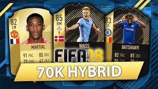 INSANE 70K HYBRID w/ SIF WASS! FIFA 18 SQUAD BUILDER