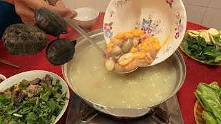 Rùa Trứng Nấu Lẩu Cơm Mẻ Ăn Là Ghiền