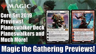 MTG Core Set 2019 Previews: Planeswalker Deck Planeswalkers and Much More
