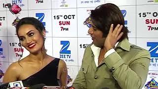 Surbhi Jyoti And Karan Vir Bohra At Zee Rishtey Awards 2017 - Telly soap