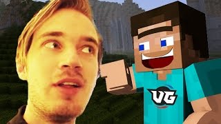 PEWDIEPIE CAUGHT PLAYING MINECRAFT?! (Minecraft Insanity Trolling!)