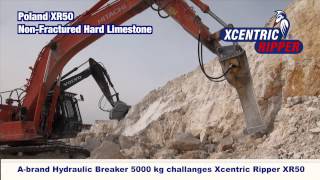 A-Brand Hydraulic Breaker 5000kg challenges Xcentric Ripper XR50