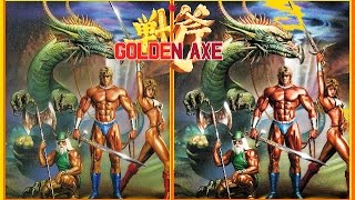 Golden Axe (SEGA) - Original vs Color Hacked Version comparison - [with download link]