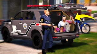 GTA V : VIDA REAL - ELE CHUTOU O POLICÍAL  E DEU RUIM ?#180