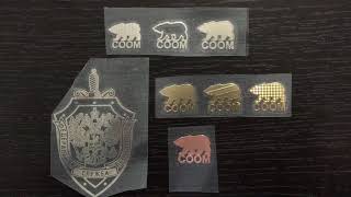 Металлизированные и металлические наклейки   как изготовить