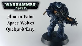 How to Paint #Primaris Space Wolves Quick & Easy