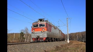 ВЛ80С-2741 с грузовым поездом на ЭК ВНИИЖТ