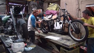 1972 XL Ironhead Bobber #208 Sportster motor rebuild #2 bike repair harley by tatro machine