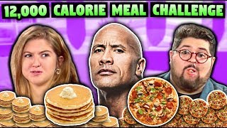 We Tried The Rock's 12,000+ Calorie Cheat Meal Challenge