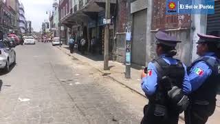 Se registra balacera en pleno Centro Histórico de Puebla