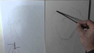 Etape 1 - Esquisse - Technique du clair-obscur - portraitfacile.com
