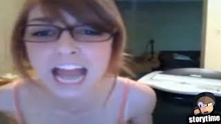 SHE DID THIS ON WEBCAM...