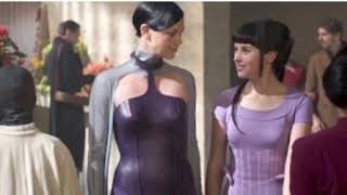 Beautiful Latex and  Rubber Costumes in  Futuristic Movies