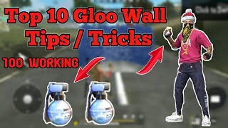 TOP 10 PRO GLOO WALL || TIPS & TRICKS || GARENA FREE FIRE