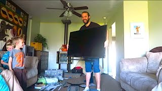 WE GOT A BIG SCREEN TV!