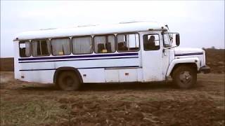 Первые комплектующие для автодома КАВЗ 397652 и пробная езда по грязи