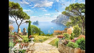 Роспись стен акриловыми красками мастер класс. Как нарисовать пейзаж на стене. Рыбаков