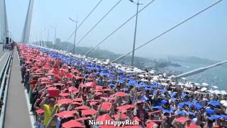 ФЛЕШМОБ на Золотом мосту в Книге рекордов Гиннеса!!!