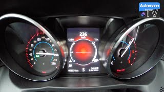 2016 Jaguar XF 30d (300hp) - 0-236 km/h acceleration (60FPS)