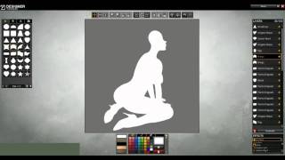 Sexy custom logo + car red hair chick design