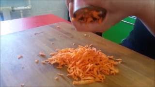 Как сделать терку для моркови. How to make a carrot grater